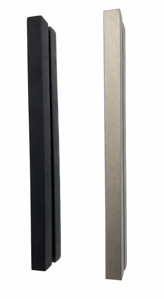 Puxador Milano Preto e Inox